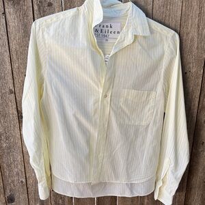 Frank & Eileen Silvio Light Yellow Striped Casual Shirt